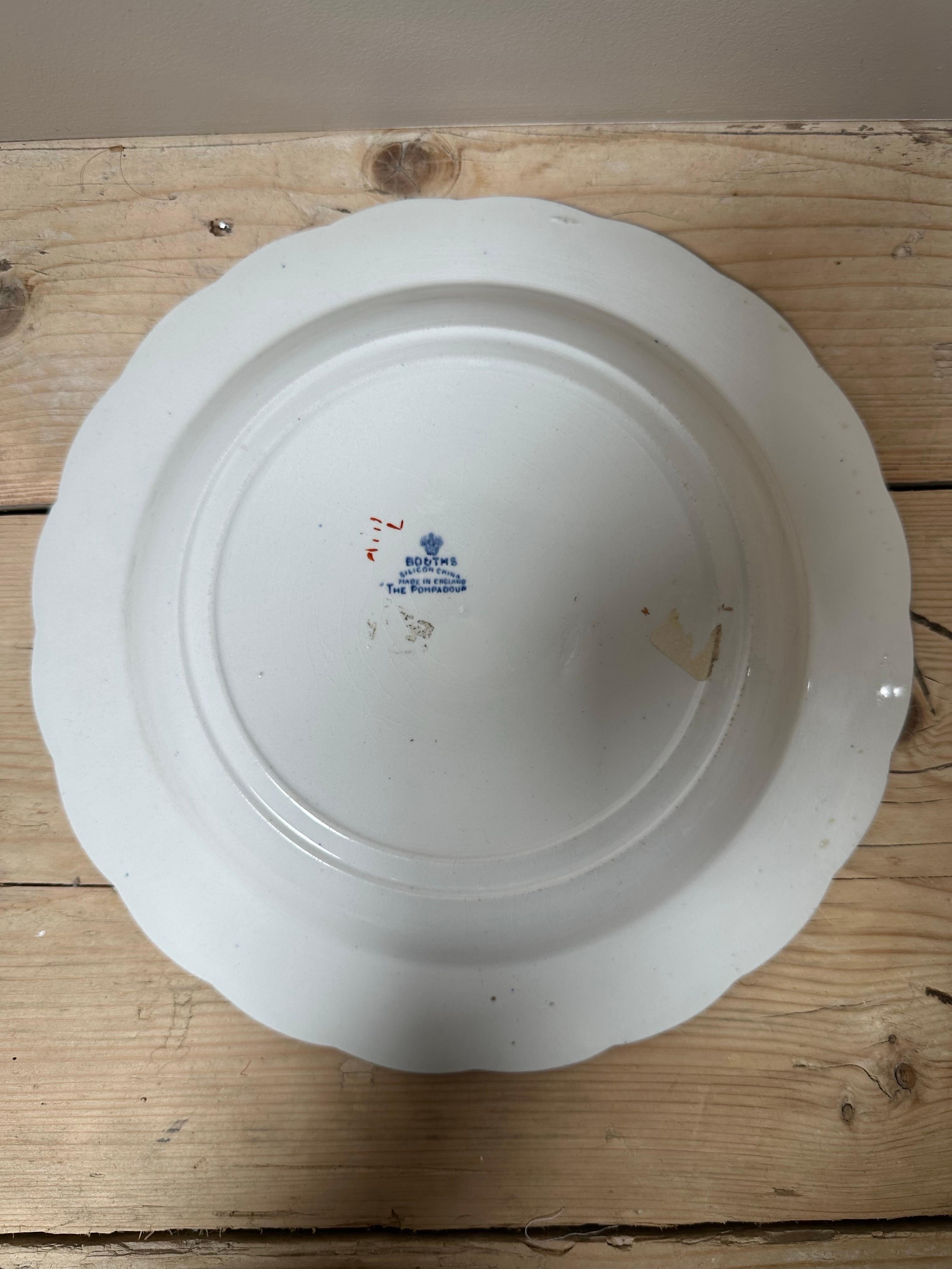 Booths,  Set de bols et de pichets à motif 'Pompadour', début des années 1900 en vente 3