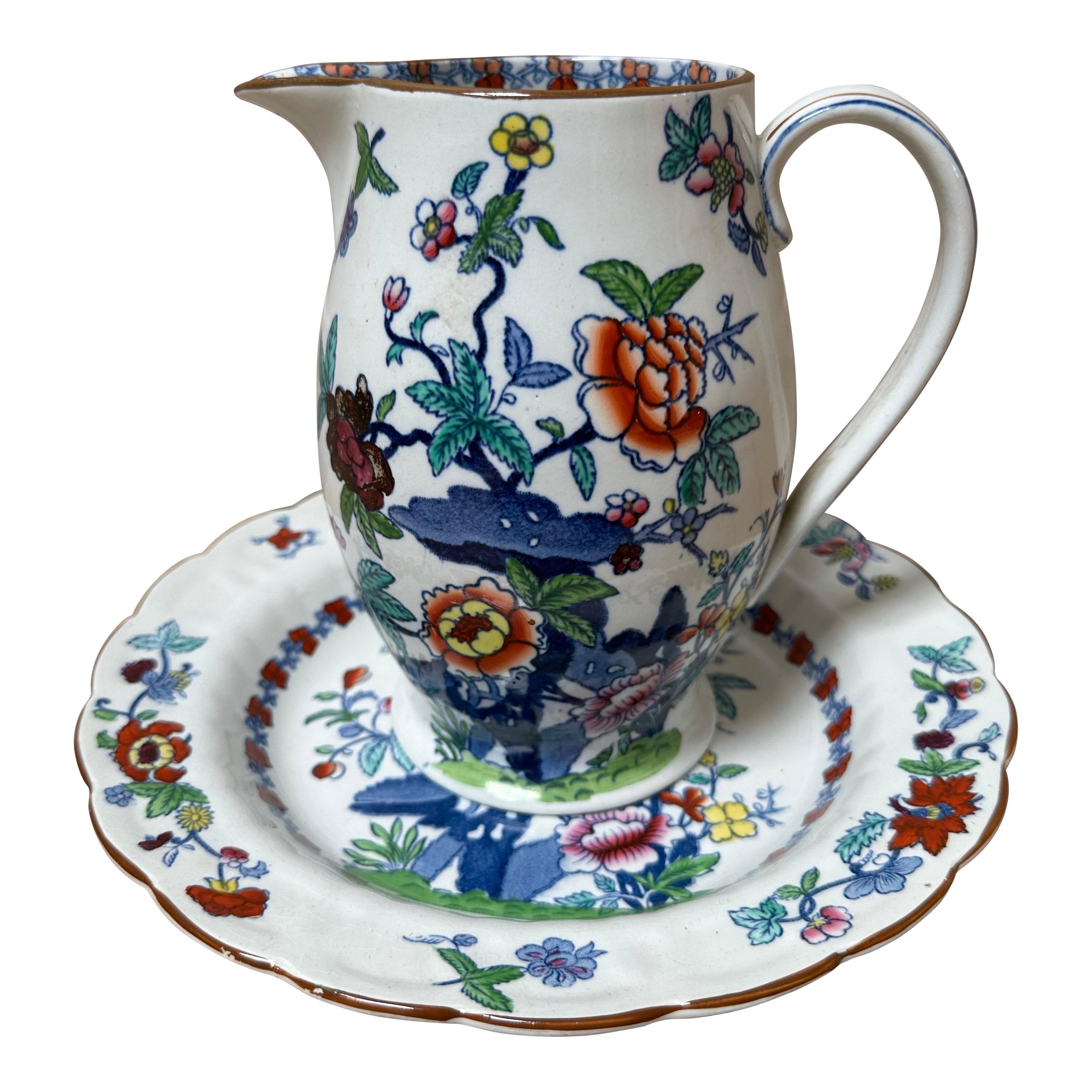 Booths,  Set de bols et de pichets à motif 'Pompadour', début des années 1900 en vente