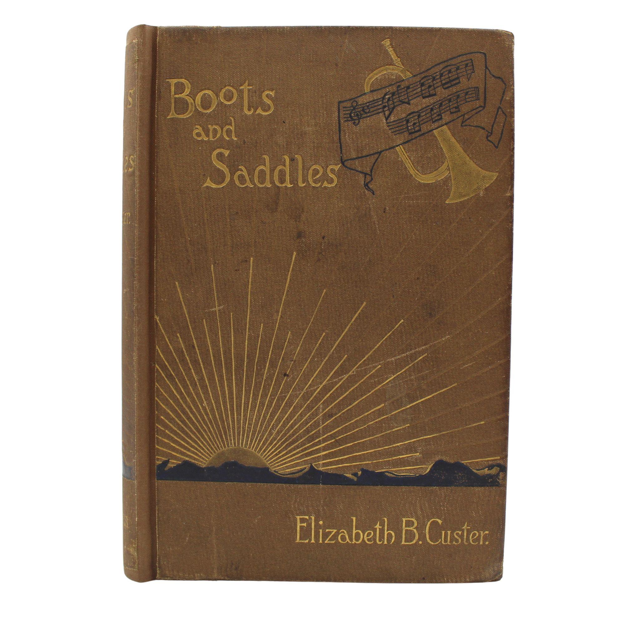 Boots and Saddles by Elizabeth B. Custer, First Edition, 1885 In Good Condition For Sale In Colorado Springs, CO