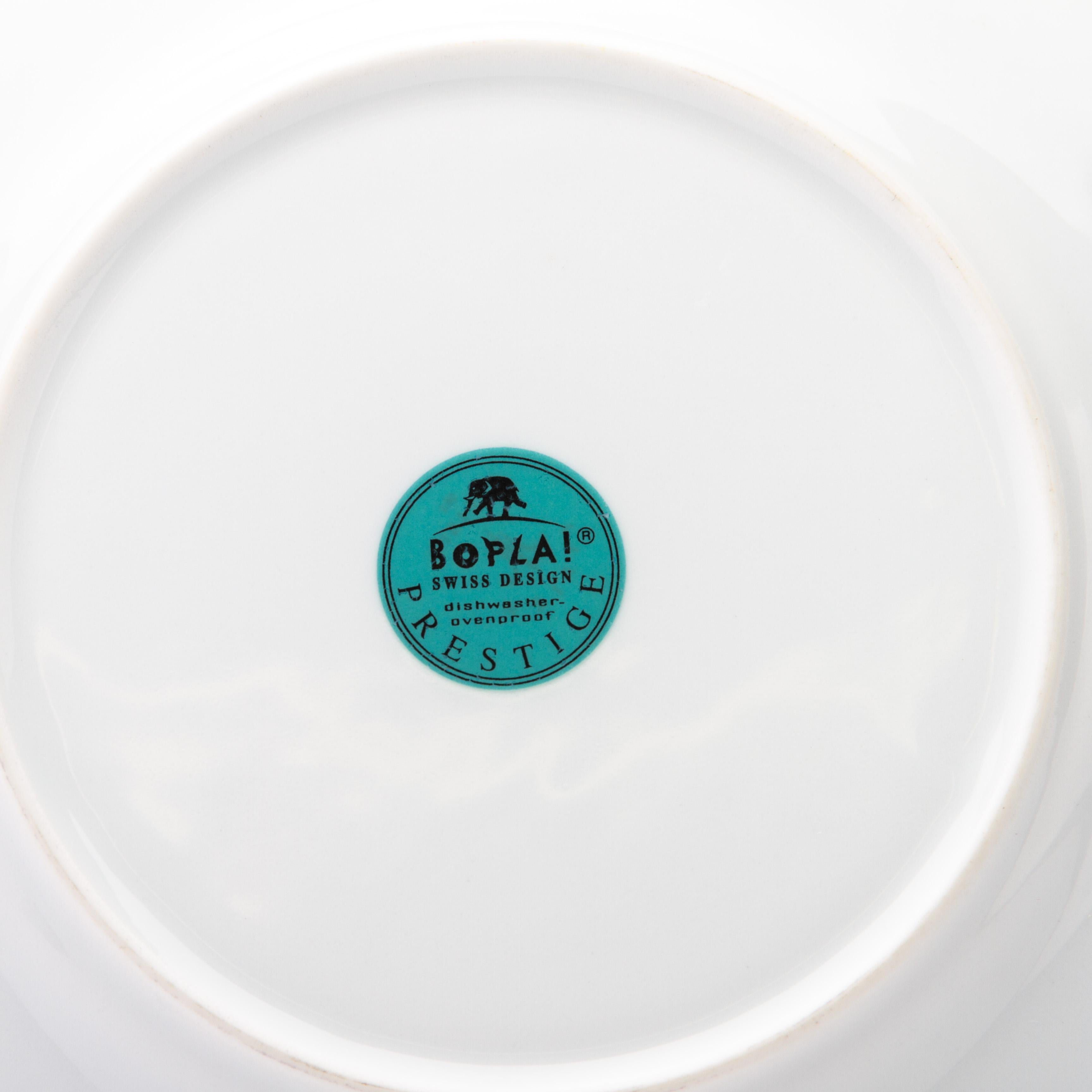 20th Century Bopla Prestige Teller Porcelain Plate by Lilien Langenthal For Sale