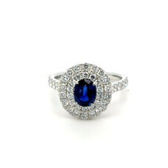 Bora and Co 1ct Sapphire 18K White Gold & Natural Diamond Ring