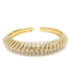Bora & Co 18K Yellow Gold & Natural Diamond Flex Bangle