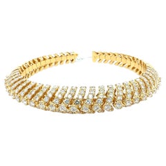 Bora & Co 18K Yellow Gold & Natural Diamond Flex Bangle