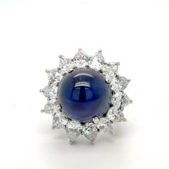 Bora
Co Anillo de platino con zafiro estrella y diamantes certificado AGL de 20,20 ct