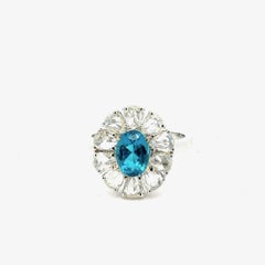 Bora & Co GIA Certified 1.00ct Brazilian Paraiba Tourmaline & Diamond Ring