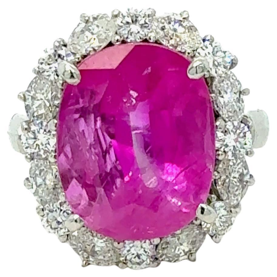 Bora
Co Bague en platine certifiée GIA 10.10ct Pink Sapphire
Diamond