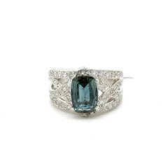 Bora & Co GIA Certified 1.77ct Brazilian Alexandrite and Diamond Platinum Ring