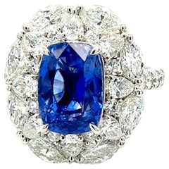 Bora
Co GIA-zertifiziert 6.02ct blauer Saphir
natürlicher Diamant Ring