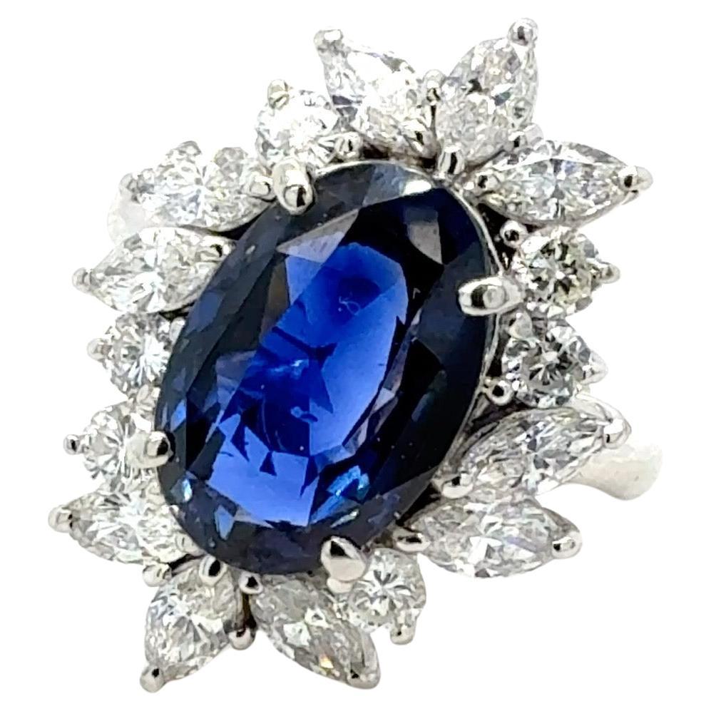 Bora 
Co Bague certifiée GIA 9,53ct saphir et diamant naturel