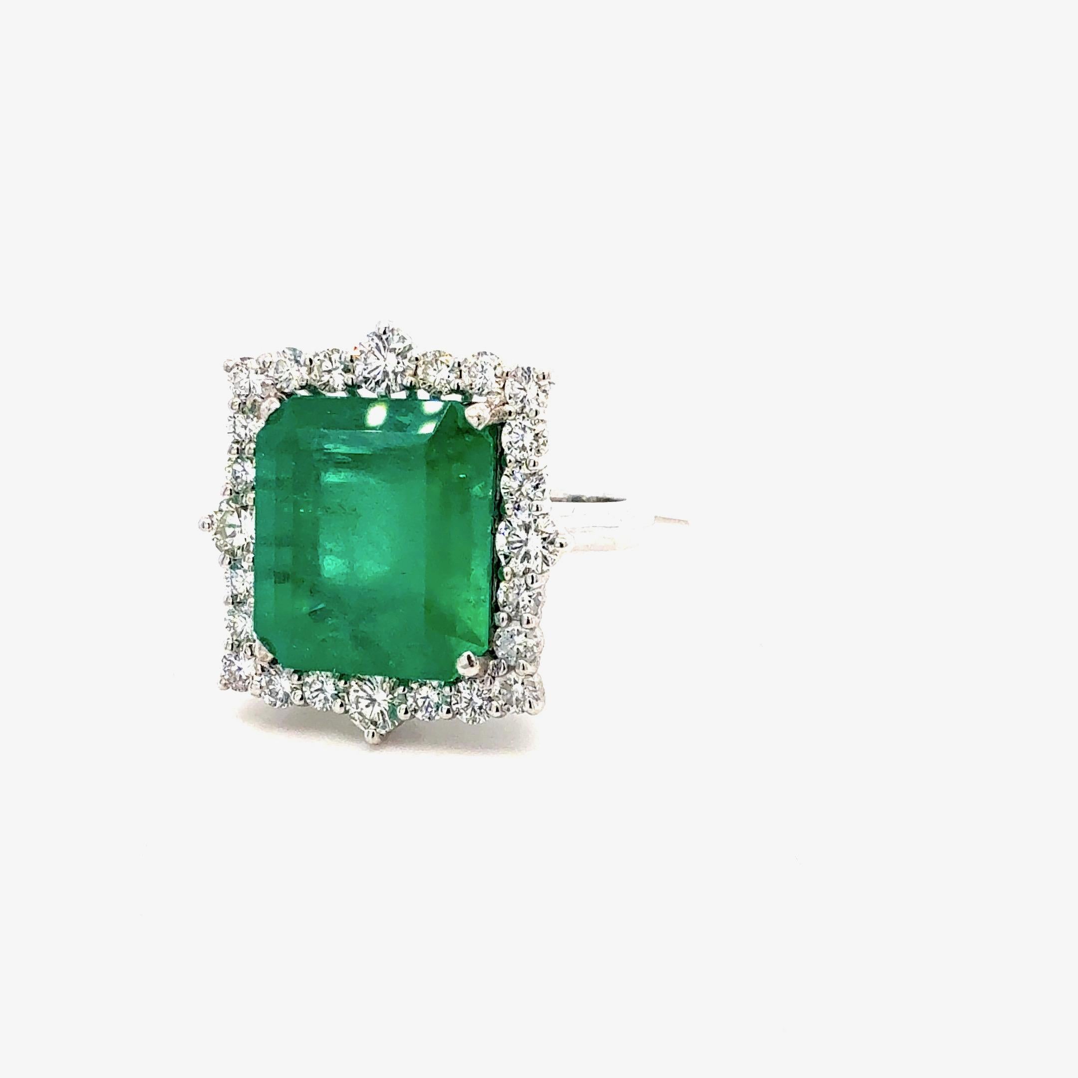 Bora & Co GRS 9,86ct Smeraldo colombiano e diamanti Nature In condizioni ottime in vendita a New York, NY