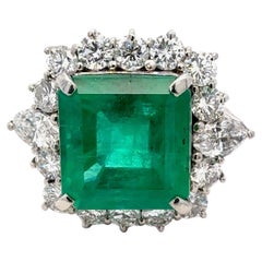 Bora & Co GRS Certified 7.12ct Columbian Emerald & Diamond Ring Bora & Co GRS Certified 7.12ct Columbian Emerald & Diamond Ring