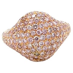Bora 
Co Natural Pink Diamond Ring 
18K Yellow Gold Ring