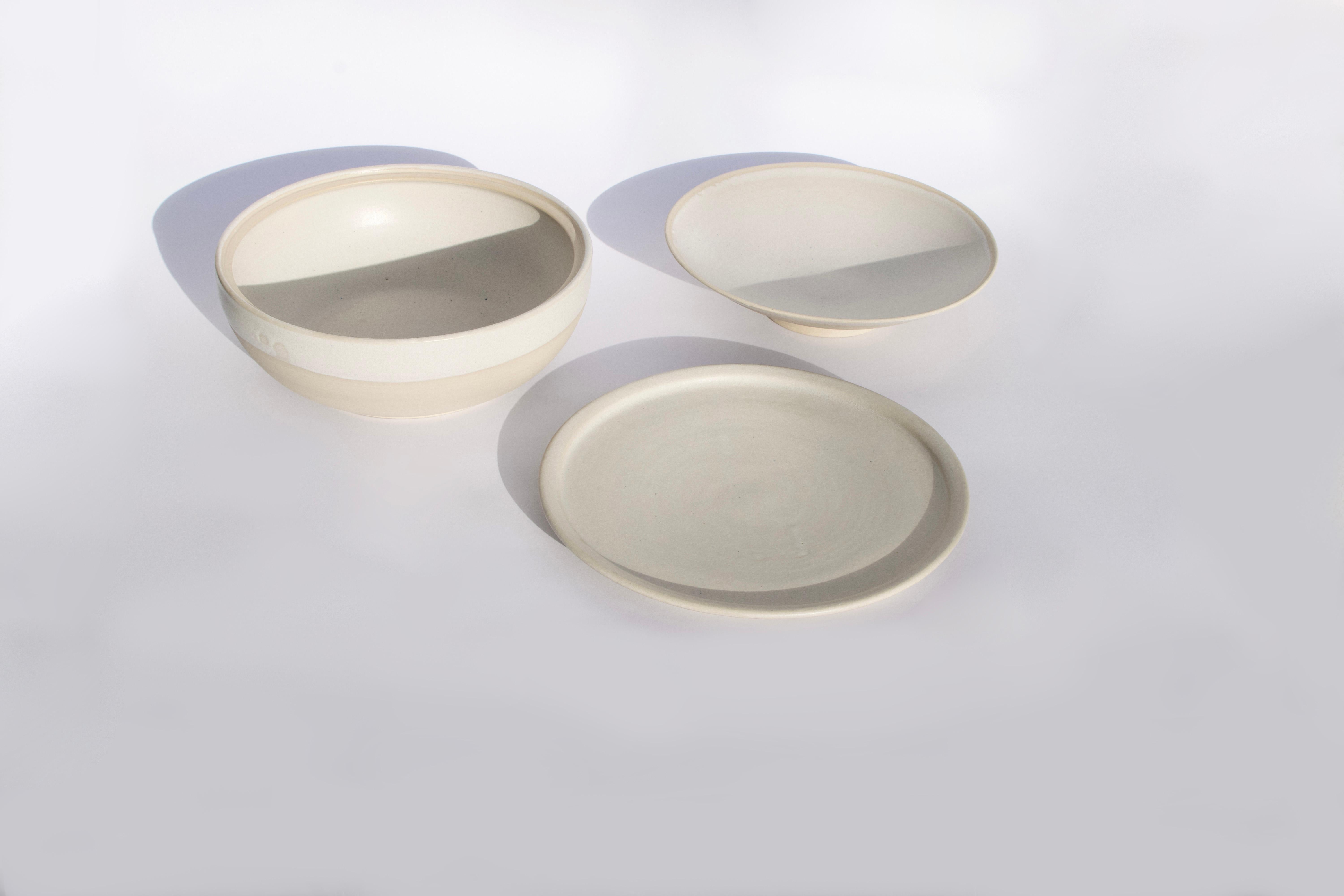 Ensemble de bols à servir et à ranger Bora par Orsolya Pattantyús Artiste céramiste pour VUUV Work Neuf - En vente à Székesfehérvár, HU
