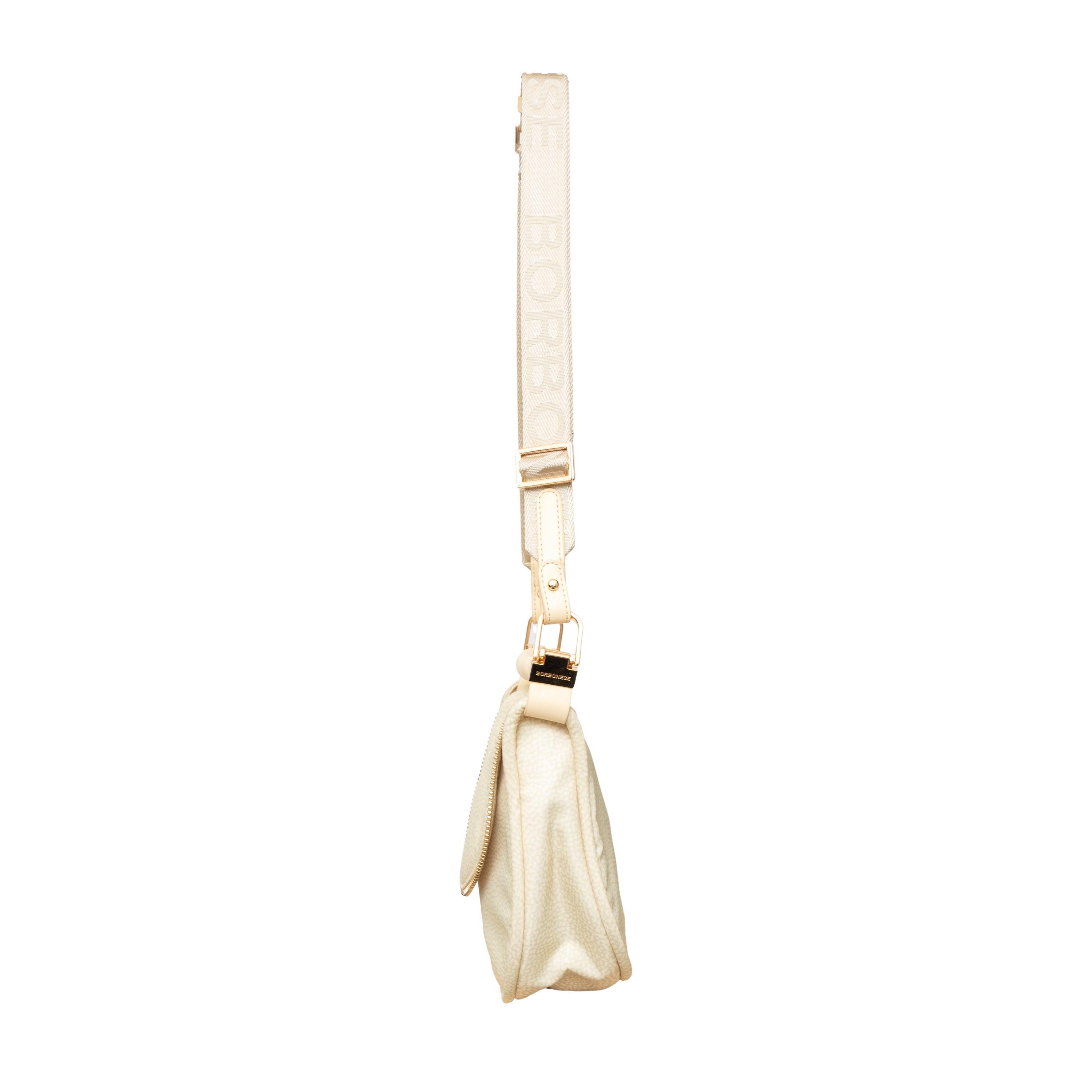 Beige Borbonese Chamomile Shoulder Bag - '10s