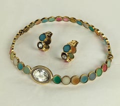 Borbonese Italian Resin Choker and Earring Suite