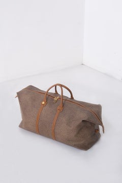 Borbonese Vintage Weekender Bag - "Occhio di Pernice" Leather
