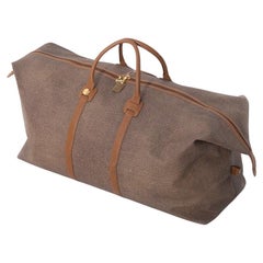 Sac de voyage Borbonese Vintage - Cuir 'Occhio di Pernice