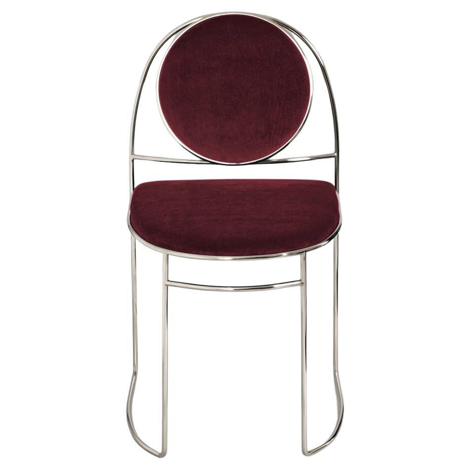 Chaise BZ à bordures chromées de GIROTTI ENRICO