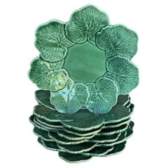 Bordallo Pinheiro Geranium Bowl, Portugese- Set of 8