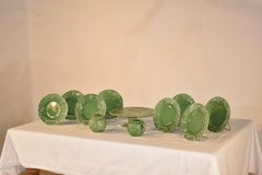 Bordallo Pinheiro Majolica Dessert Service, Circa 2000