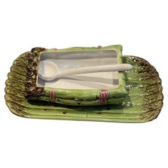 Bordallo Pinheiro Portugal Spargel-Terrine & Tablett-Set mit Schöpfkelle