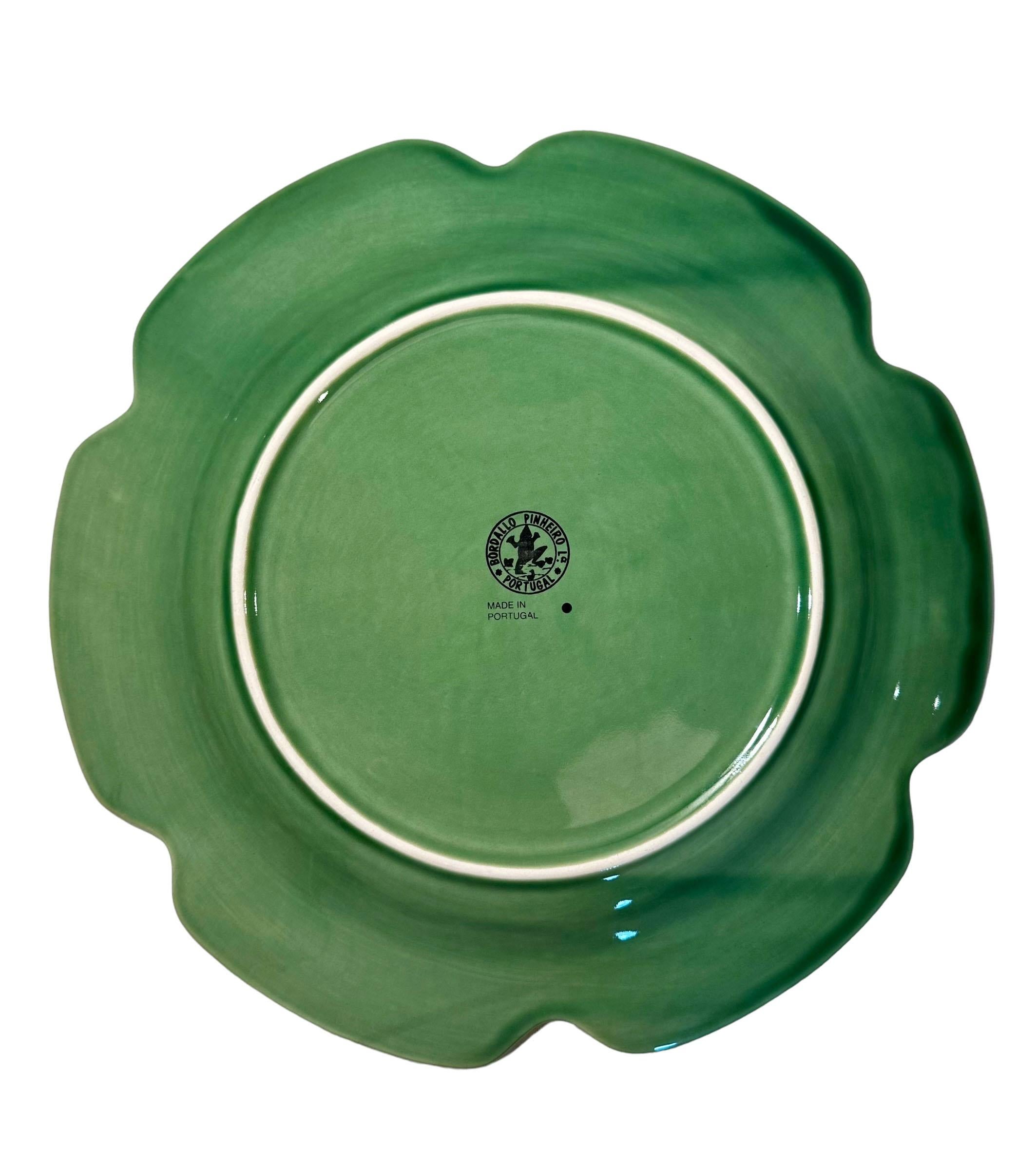Bordallo Pinhelro Lettuce Blattteller mit Blättern im Zustand „Gut“ im Angebot in Tampa, FL