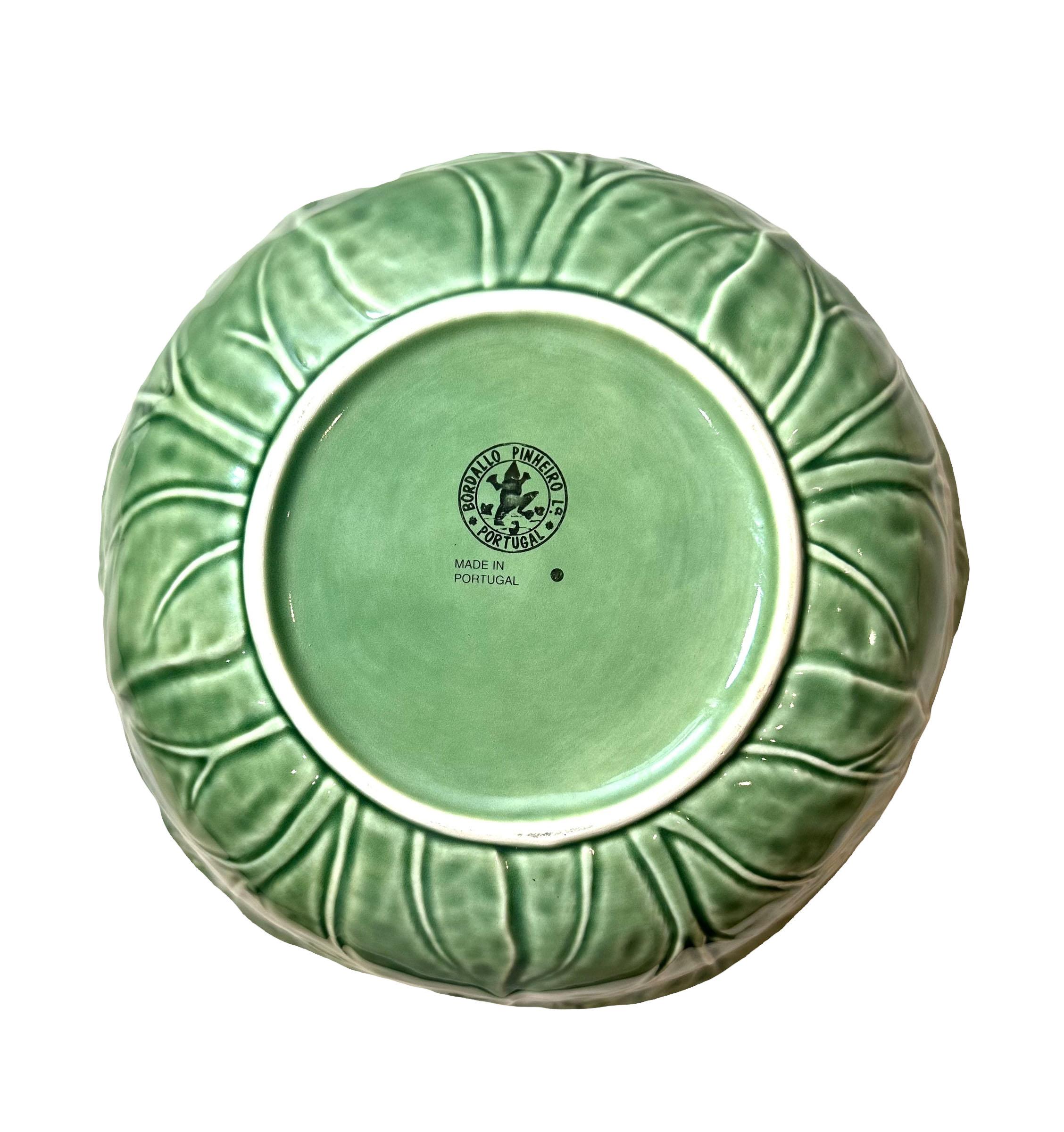 Bordallo Pinhelro Bol de mayólica para repollo en Bueno estado para la venta en Tampa, FL
