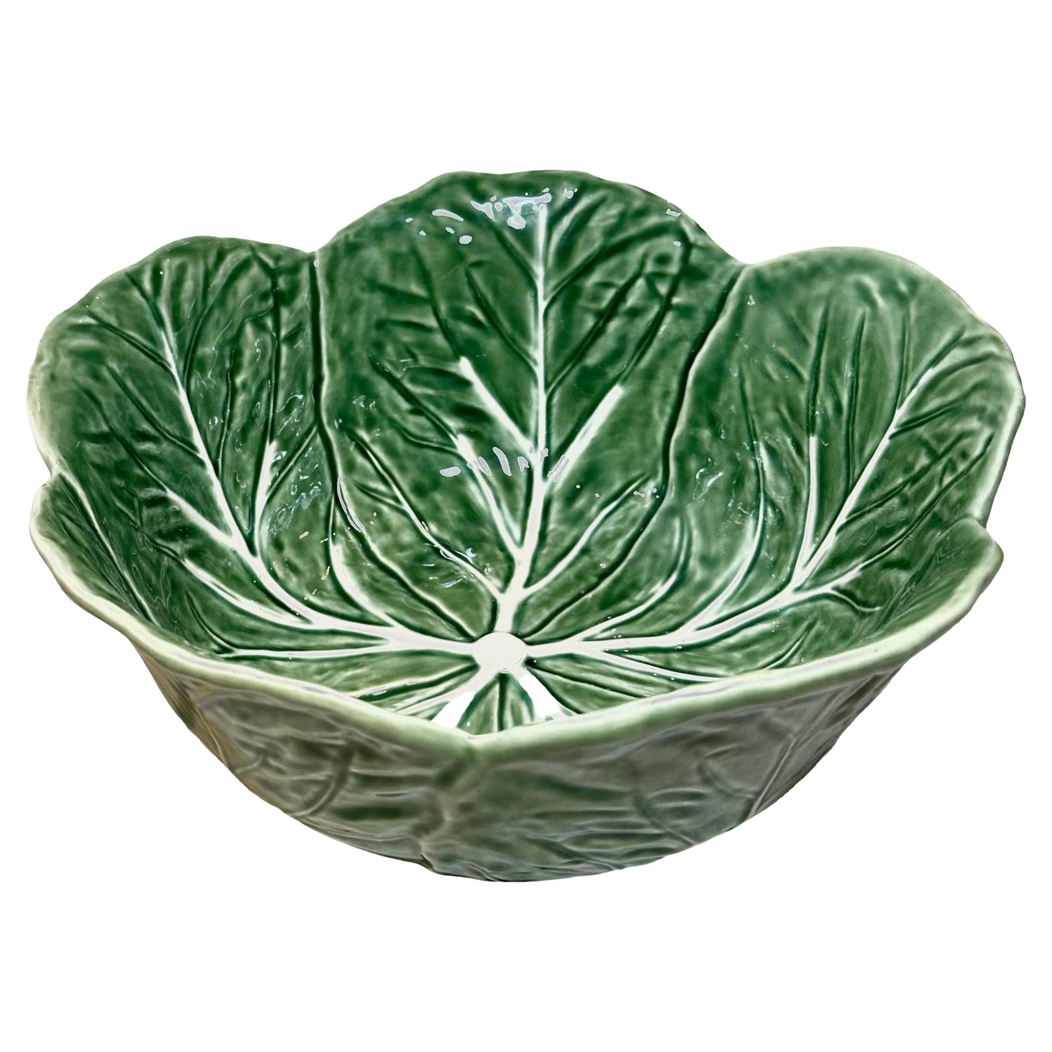 Bordallo Pinhelro Majolica Cabbage Bowl