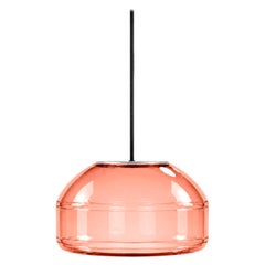 Lampada a sospensione in vetro soffiato Bordeaux: lampada moderna e minimalista