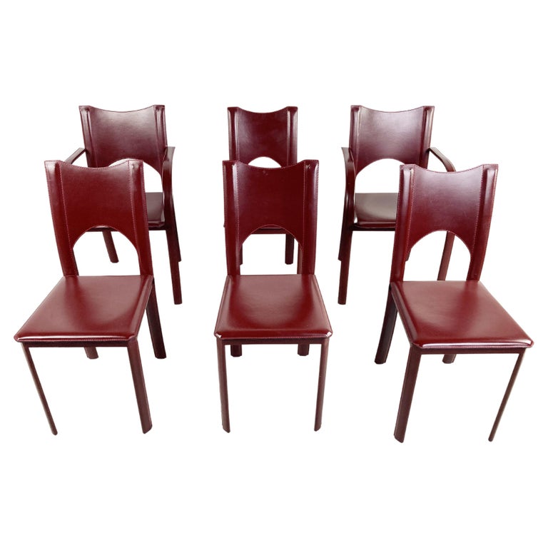 Schöne Esszimmerstühle Leder 6er Set Ebenbild