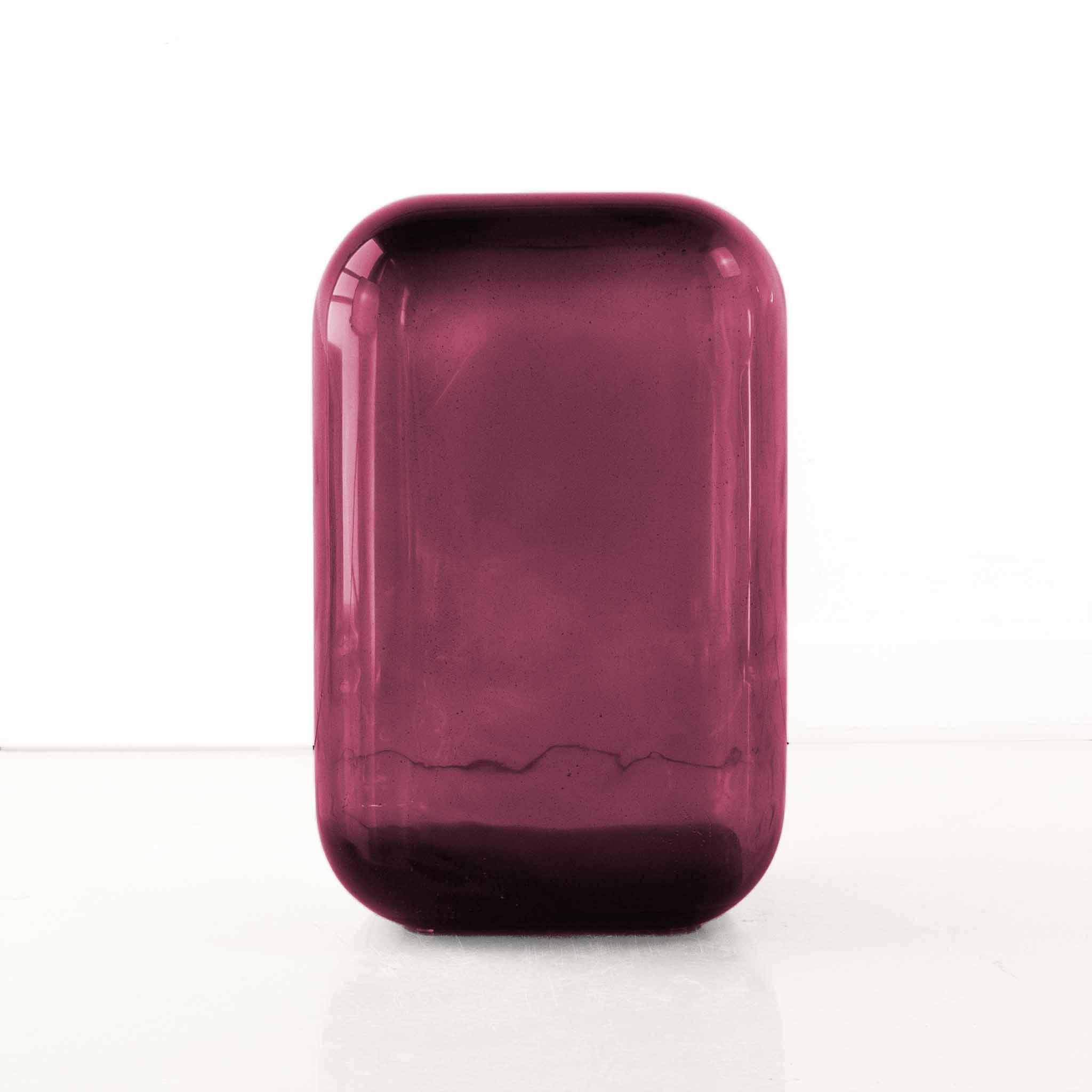 Post-Modern Bordeaux Oort Resin Side Table by Creators of Objects For Sale