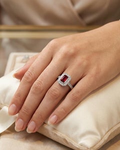 Bordeaux Ruby Ring - 1.07ct Untreated Ruby (Swiss Certified)
