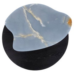 Bordeira Coffee Table by Rute Martins for Greenapple, Blue Onyx and Black Oak