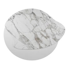 Bordeira Grand Coffee Table, Calacatta Strong Vein Marble and White Oak