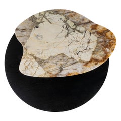 Bordeira XL Coffee Table by Rute Martins, Patagonia Granite and Black Oak