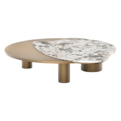 Bordeira XL Coffee Table by Rute Martins, Patagonia Granite and Brass