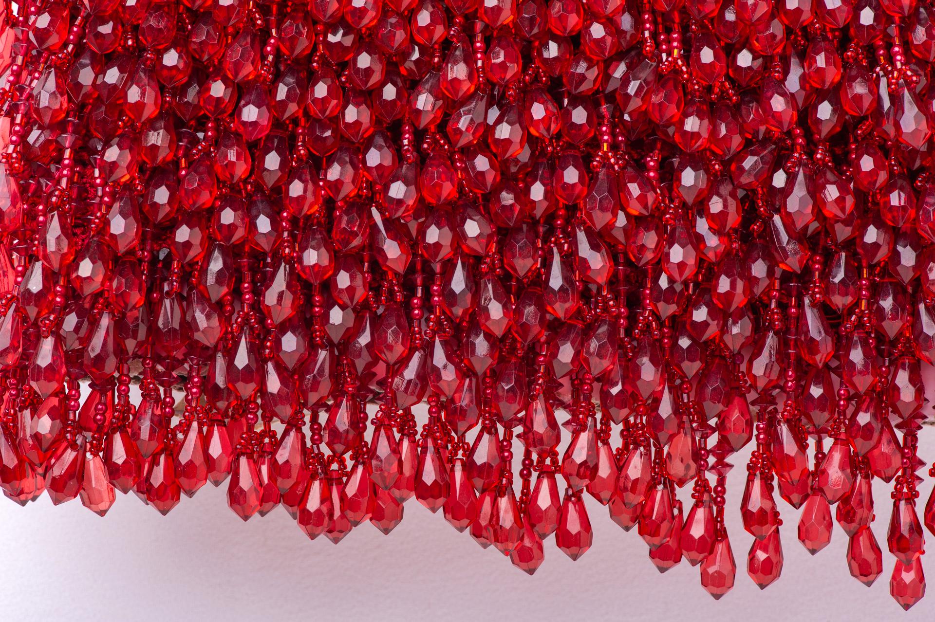 Hand-Woven Trimming, Border or Fringe with Pendants For Sale