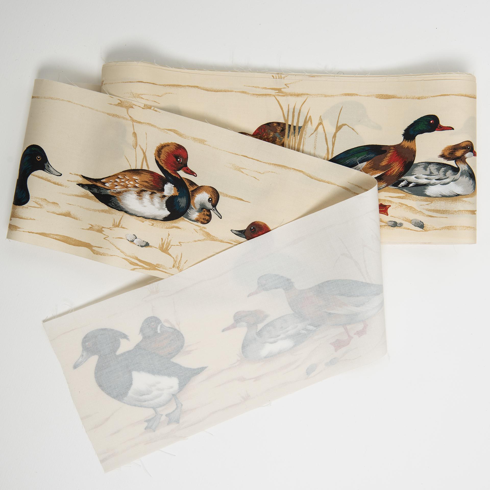 Pressed Border with Ducks for Curtains or Table, Covers For Sale