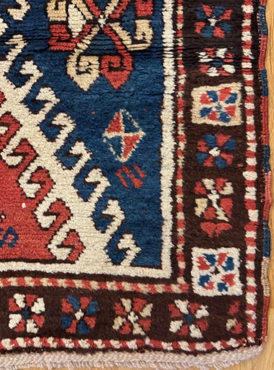 Hand-Woven Bordjalou Kazak rug For Sale