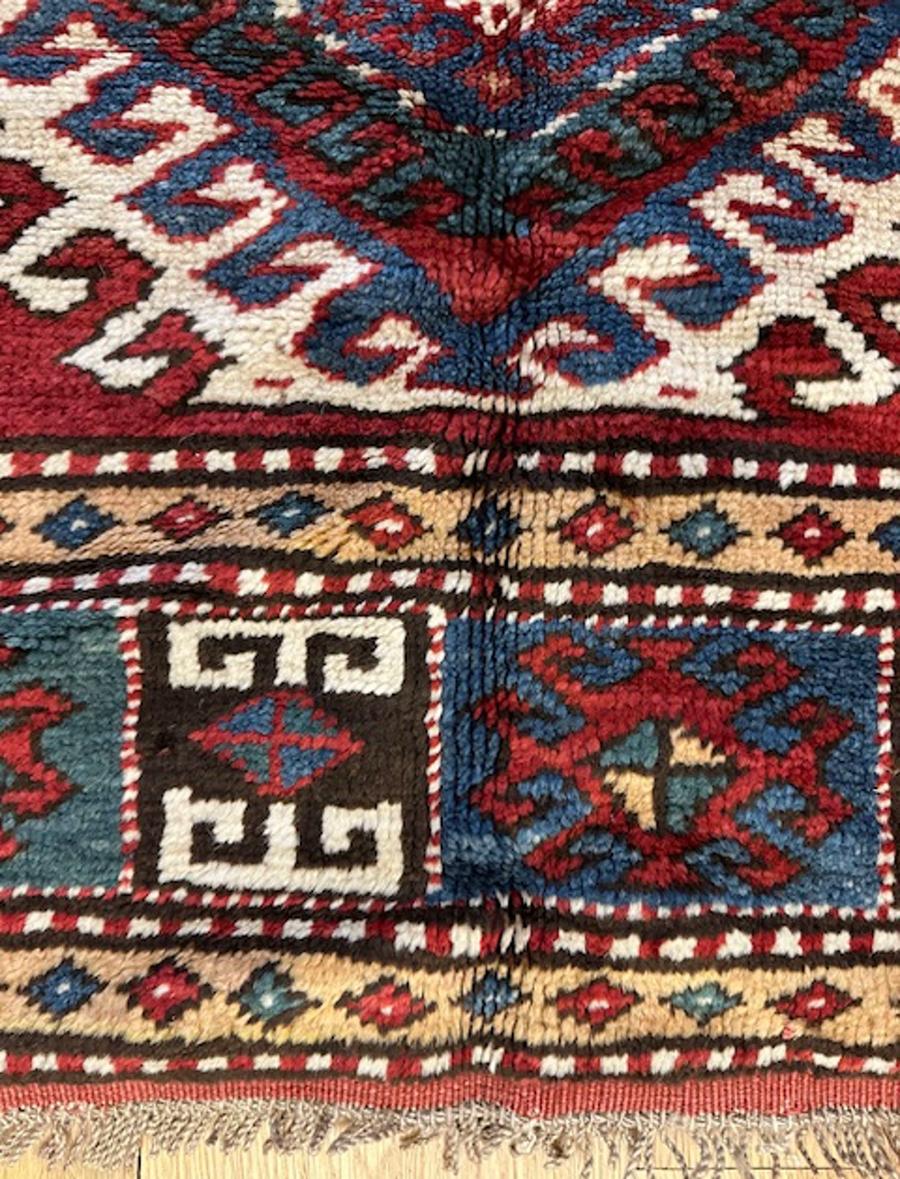 Fin du XIXe siècle Tapis Kazak Bordjalou en vente