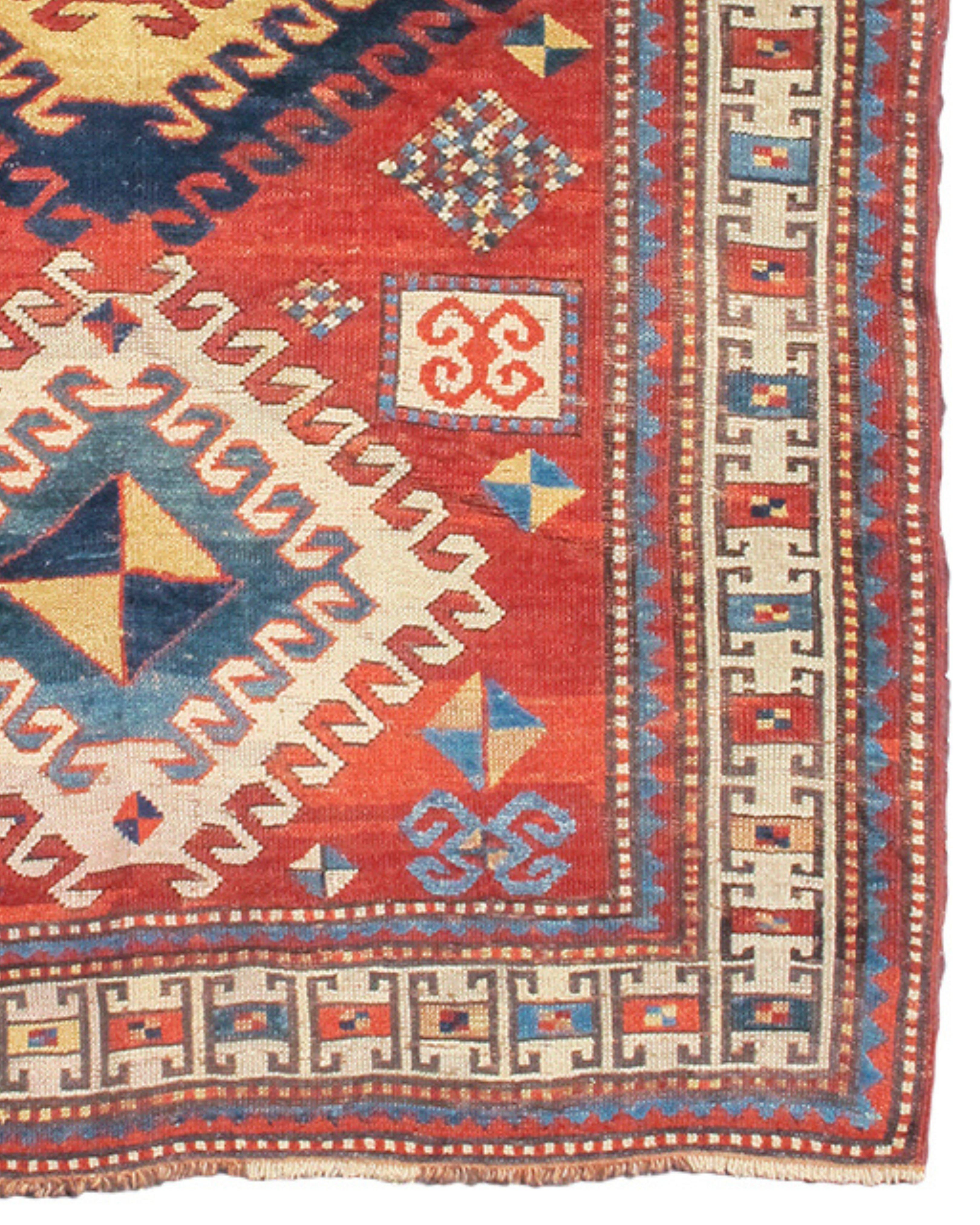 Bordjalu Kazak Rug, Late 19th Century In Excellent Condition For Sale In San Francisco, CA