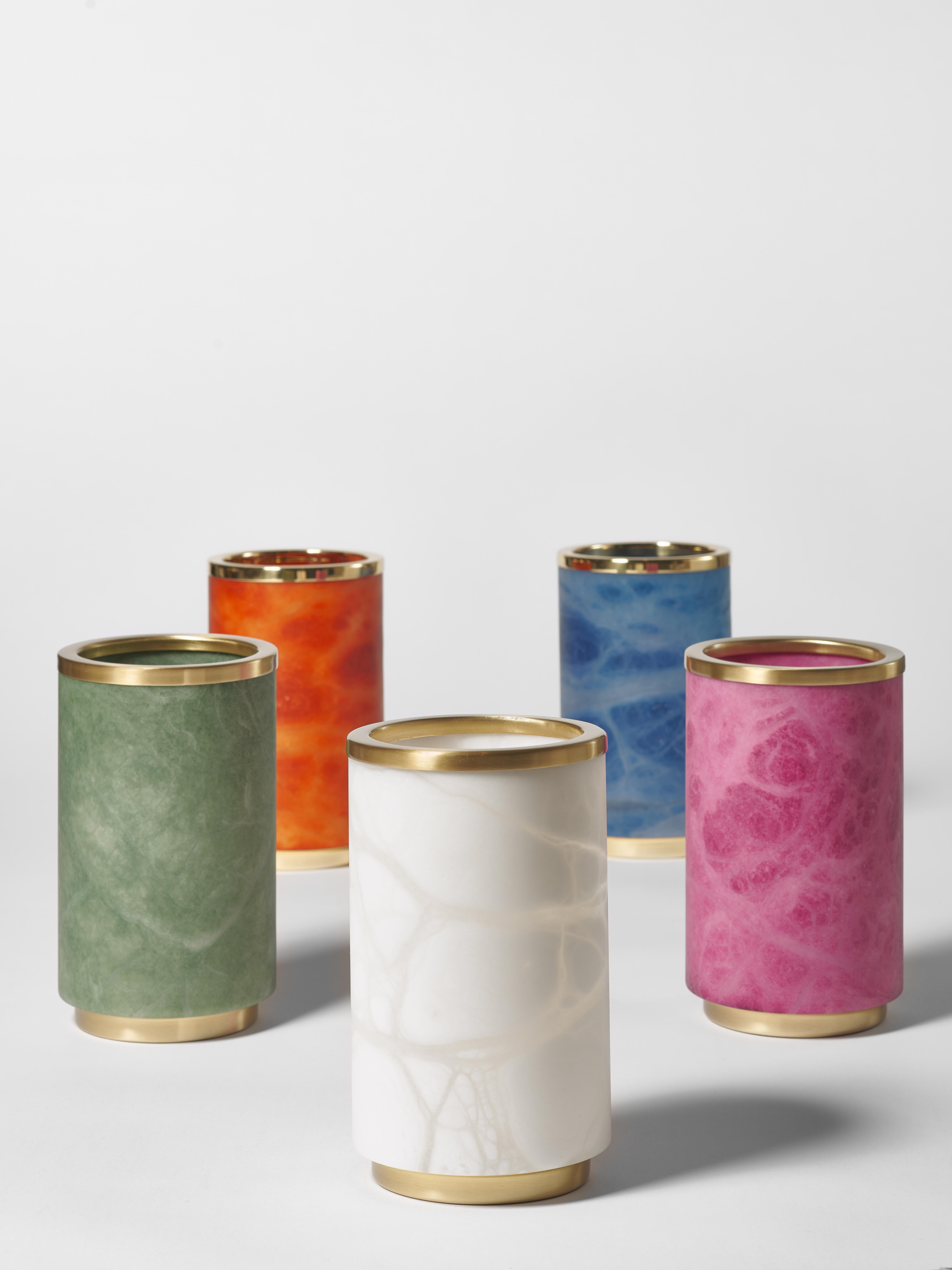 Galvanized Bespoke Italian Vase 