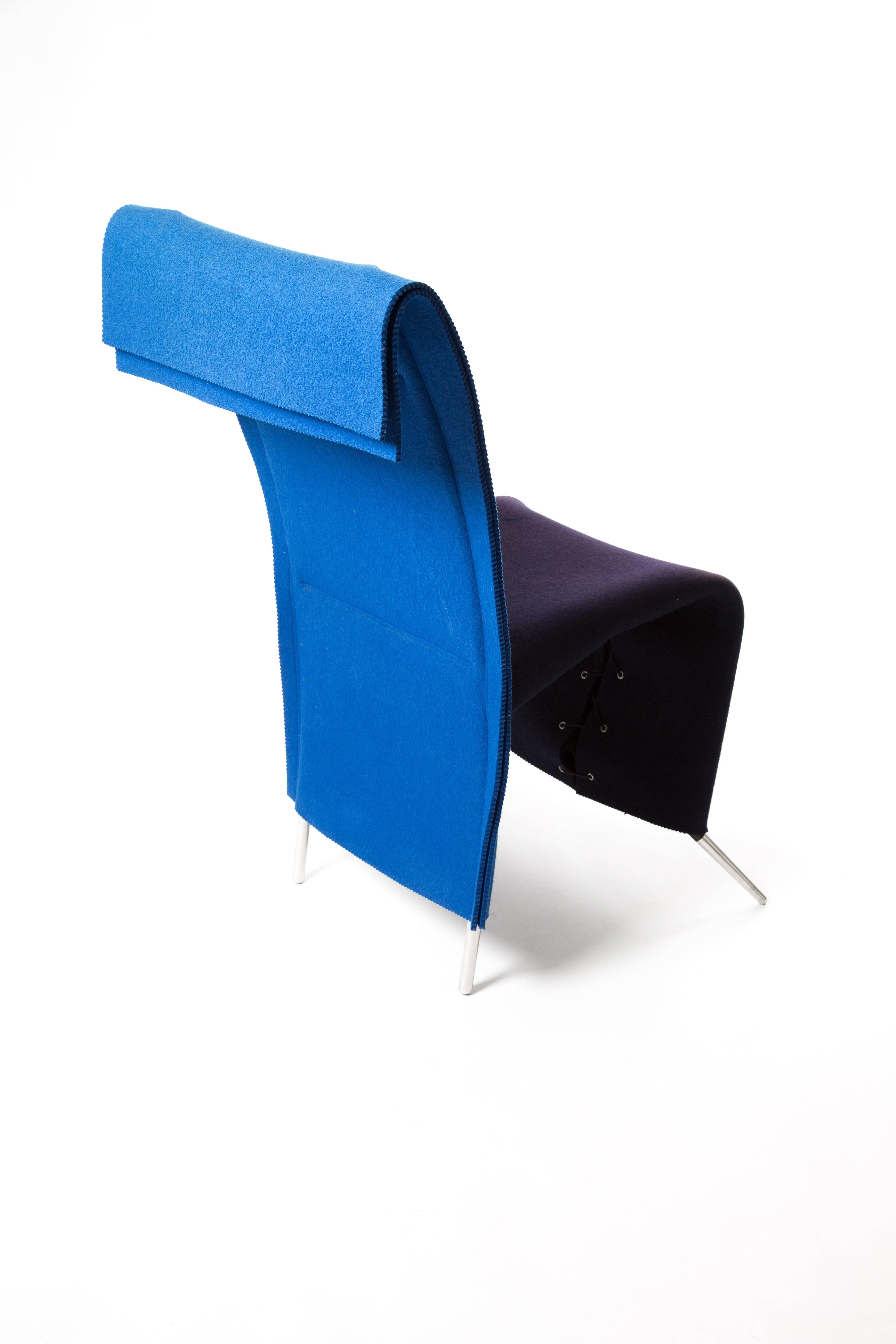 Modern Borek Sipek Filzka Chair for Scarabas Made of Felt