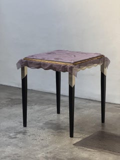 Bořek Šípek per Leitner, Tavolo 'Ritual' con ricamo di Leonne Hendriksen, 1988