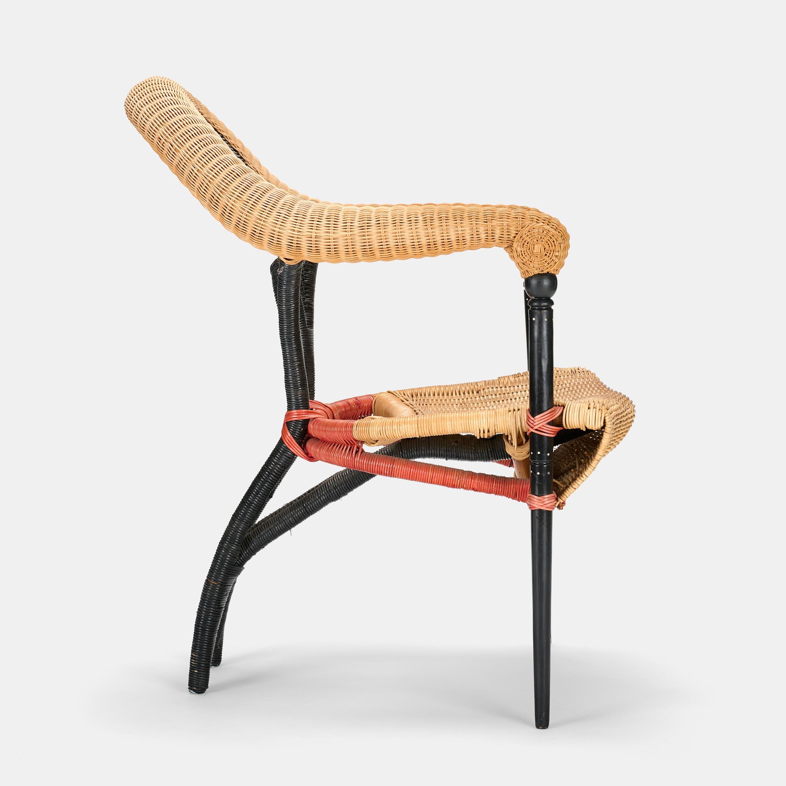 Lacquered Borek Sipek “Liba”  lounge chair for Driade, Italy circa 1988 For Sale