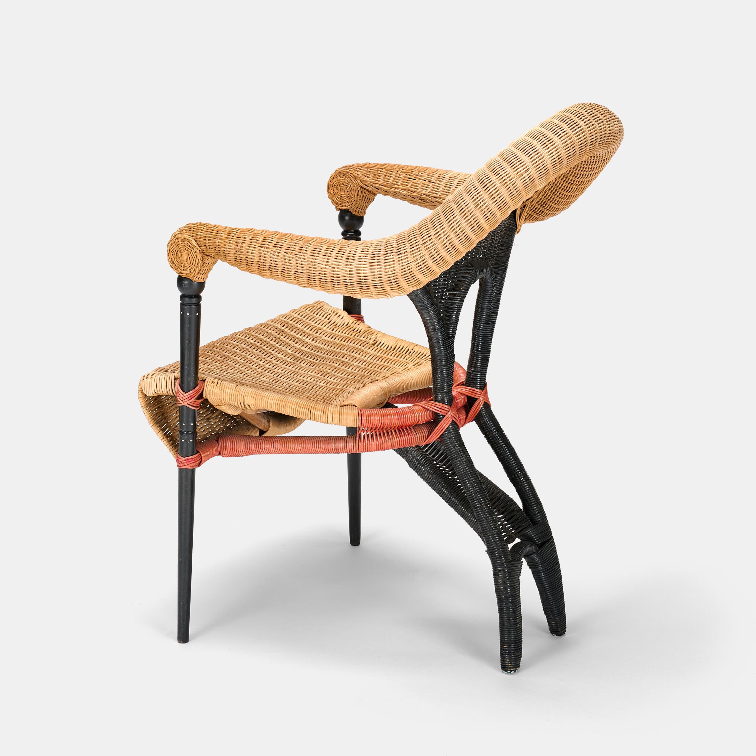 Steel Borek Sipek “Liba”  lounge chair for Driade, Italy circa 1988 For Sale