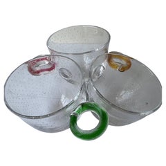 Borek Sipek sculpture bol en verre centre de table signé