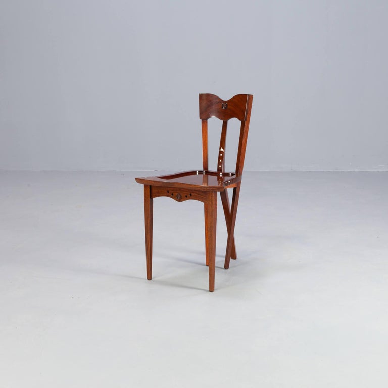 Borek Sipek designed the chair with hand-carved elements and amazingly beautiful details. Al Yoochai chairs are handmade! The chair has five legs. The form is romantic and organic and difficult to position in time…the real timeless art wise