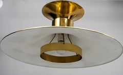Borens Boras Large Pendant Light in Brass Sweden, 1960