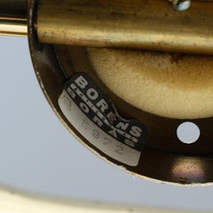 Borens Boras Wall Light in Perforated Brass Sweden 1960